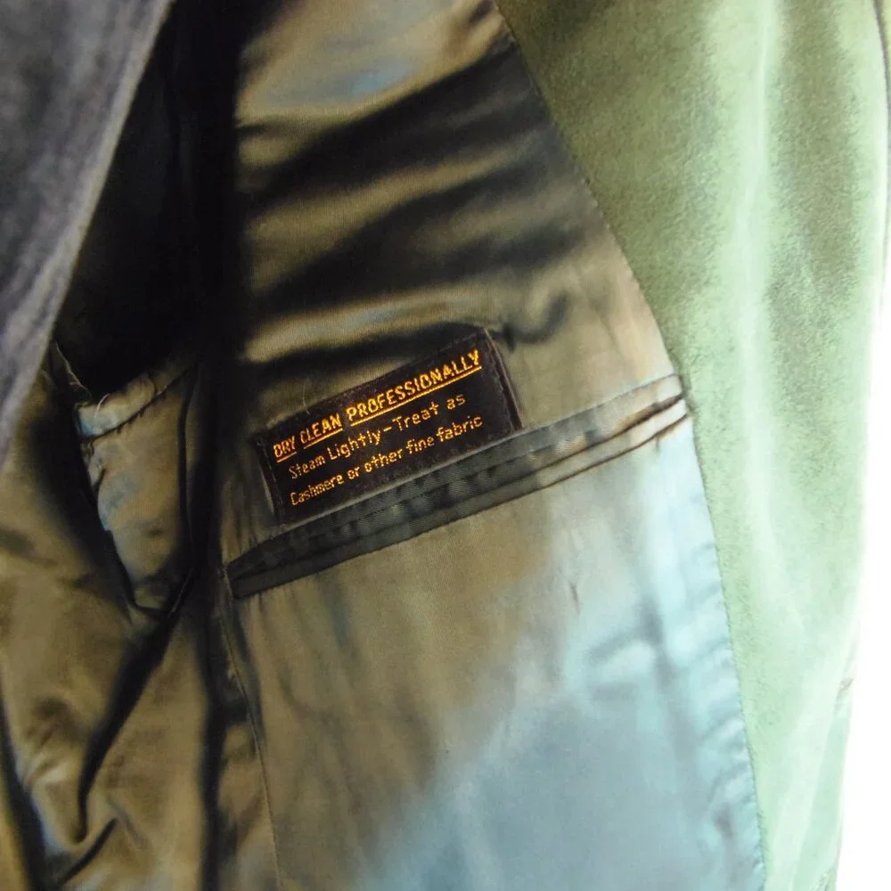 Vintage Peter Lyons Cashmere/Suede Like Men's Collectible Union Label Jacket Uni